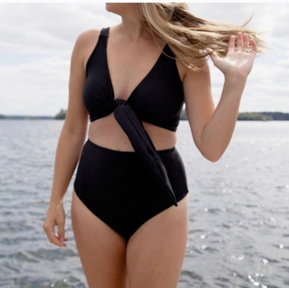 EUC HACKWITH DESIGN HOUSE REVERSIBLE SWIM TOP SZ L - Picture 4 of 13